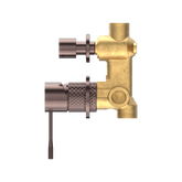 Opal Wall Shower Bath Mixer W/Divertor (Less Plate) Brushed Bronze